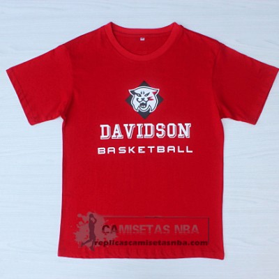 Camiseta Manga Corta Davidson College Curry Rojo